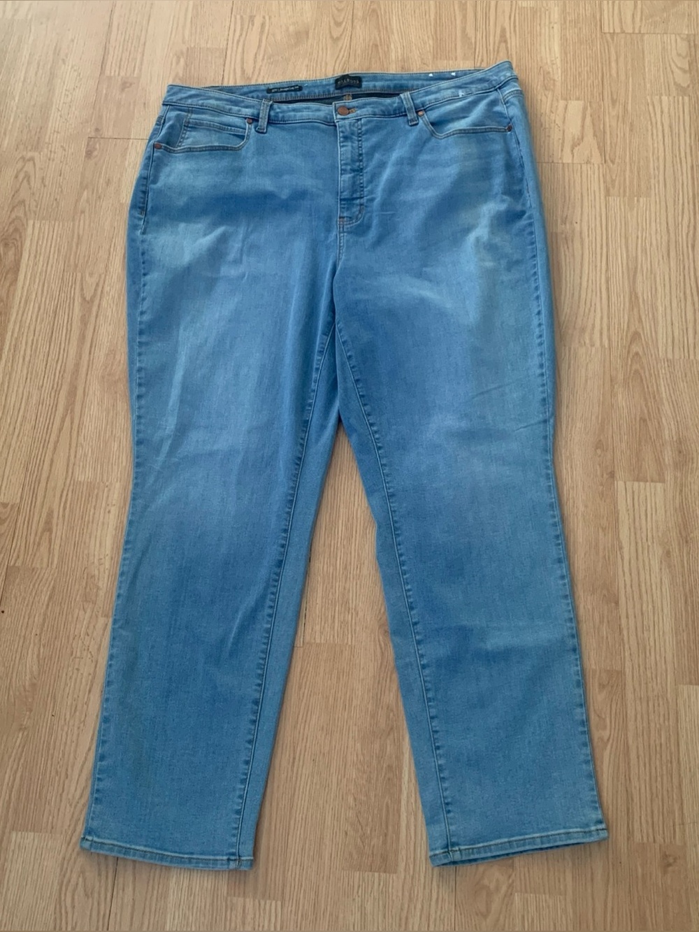 Talbots Women's Straight Leg Jean Size 22 W Medium Wash High Rise Stretch Denim